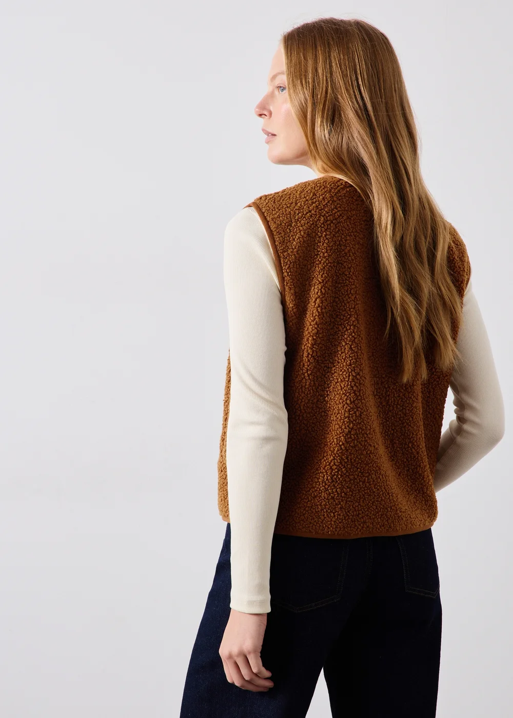 Orange Borg Button Through Gilet - XS Image 2