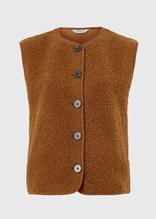 Orange Borg Button Through Gilet - XS Image 5