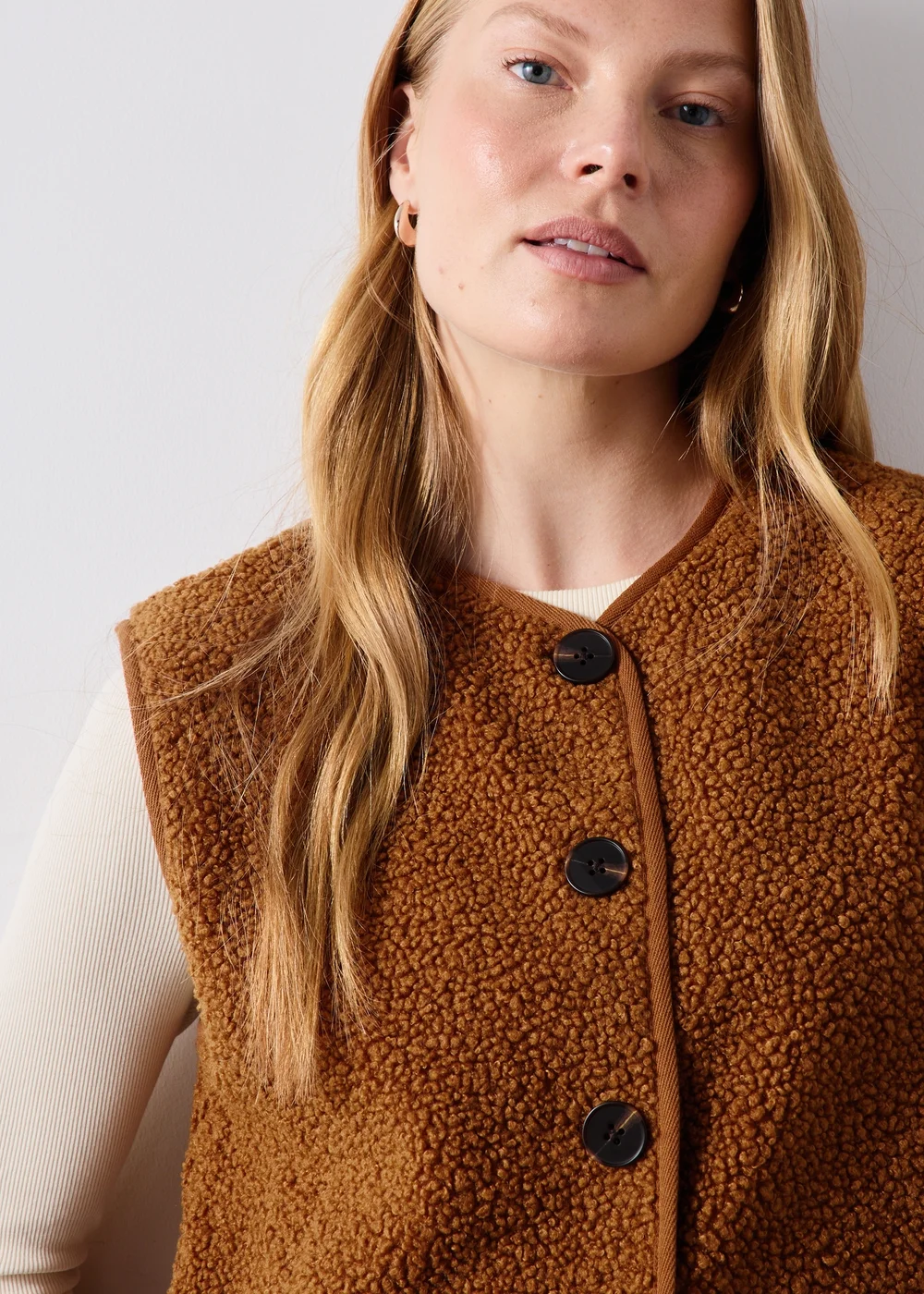 Orange Borg Button Through Gilet - XS Image 3