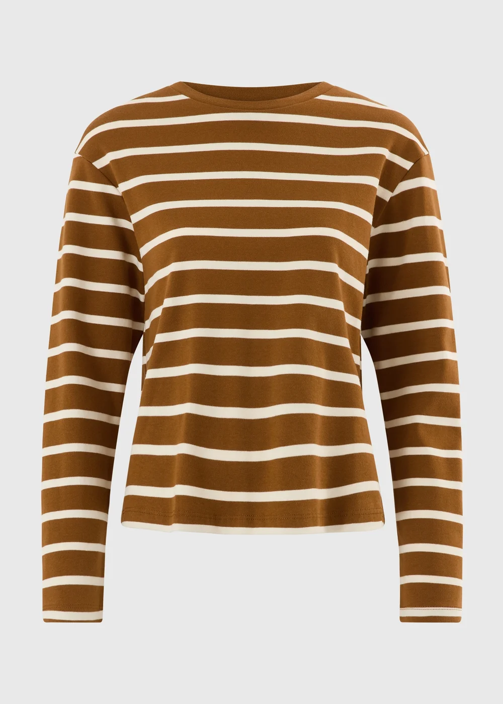 Orange Stripe Boxy Fit T-Shirt - XS Image 5