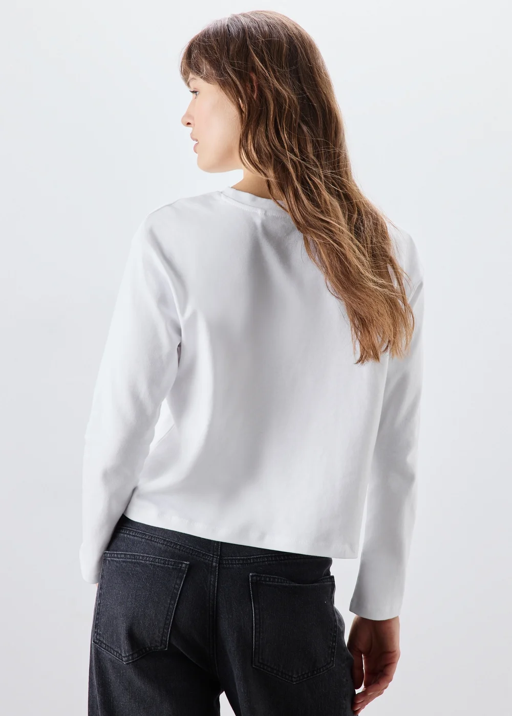 White Boxy Fit T-Shirt - XS Image 2