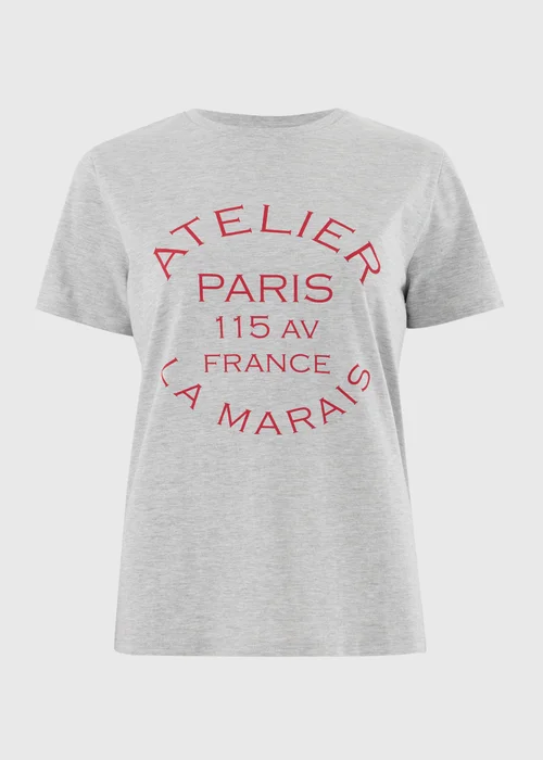 Grey Atelier Paris Graphic T-Shirt - XS Image 3