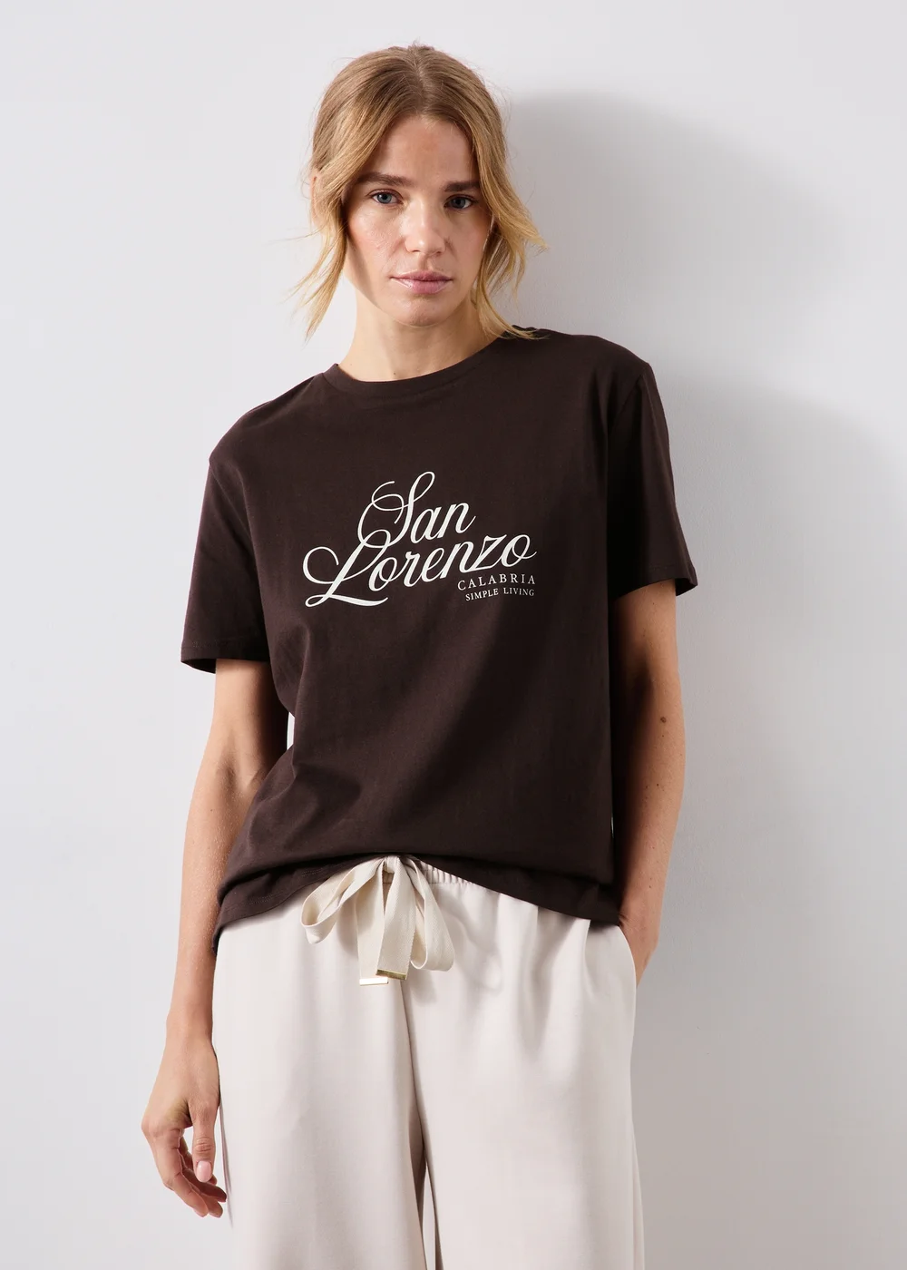 Chocolate Brown San Lorenzo T-Shirt - XS Image 1