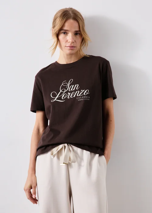 Chocolate Brown San Lorenzo T-Shirt - XS Image 1