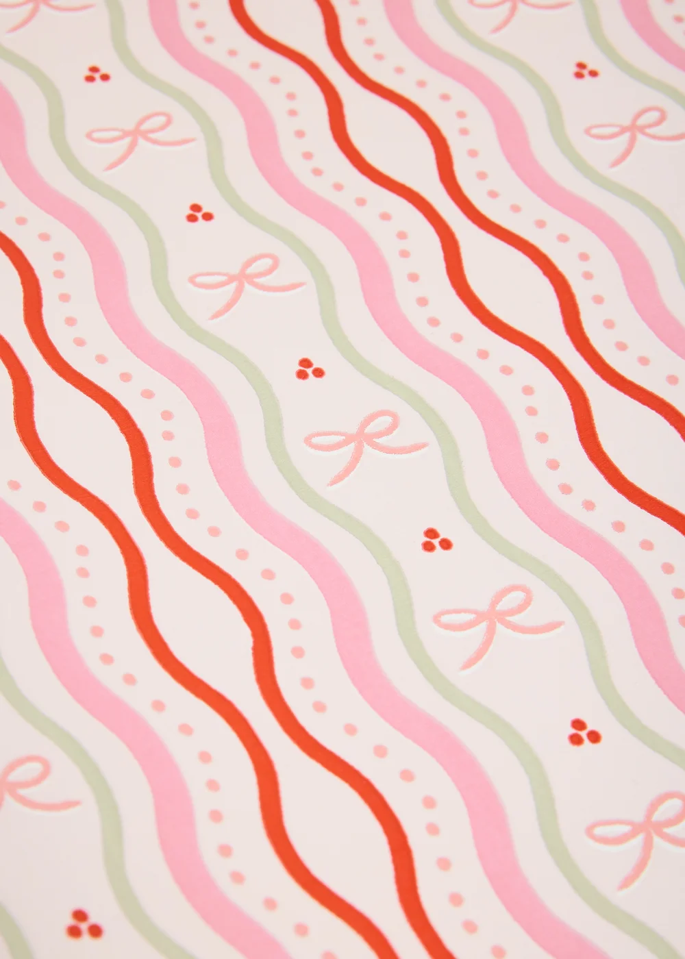 Pink Bow Wrapping Paper Image 2