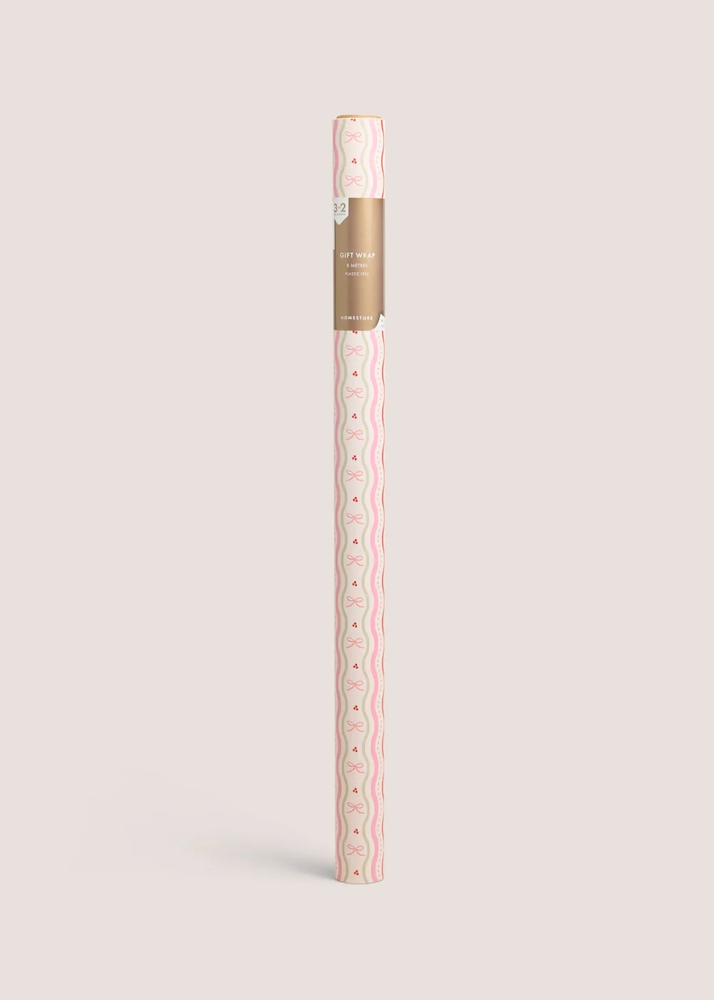 Pink Bow Wrapping Paper Image 1
