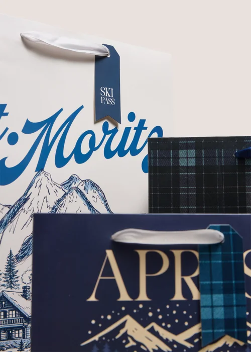3 Pack Ski Lodge Gift Bags Image 2
