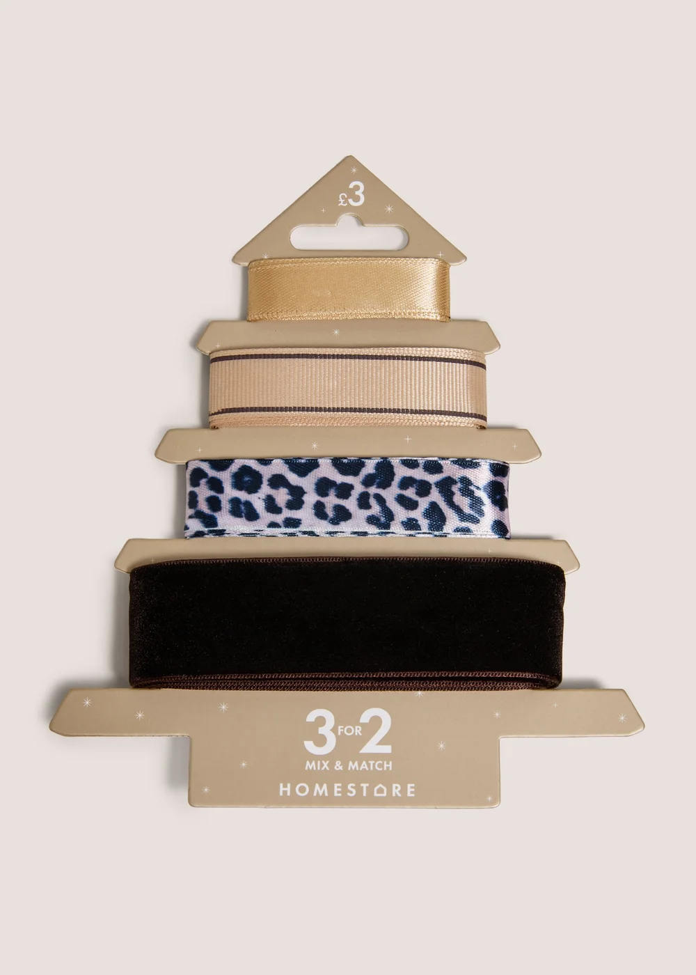 4 Pack Animal Print Ribbon Image 1