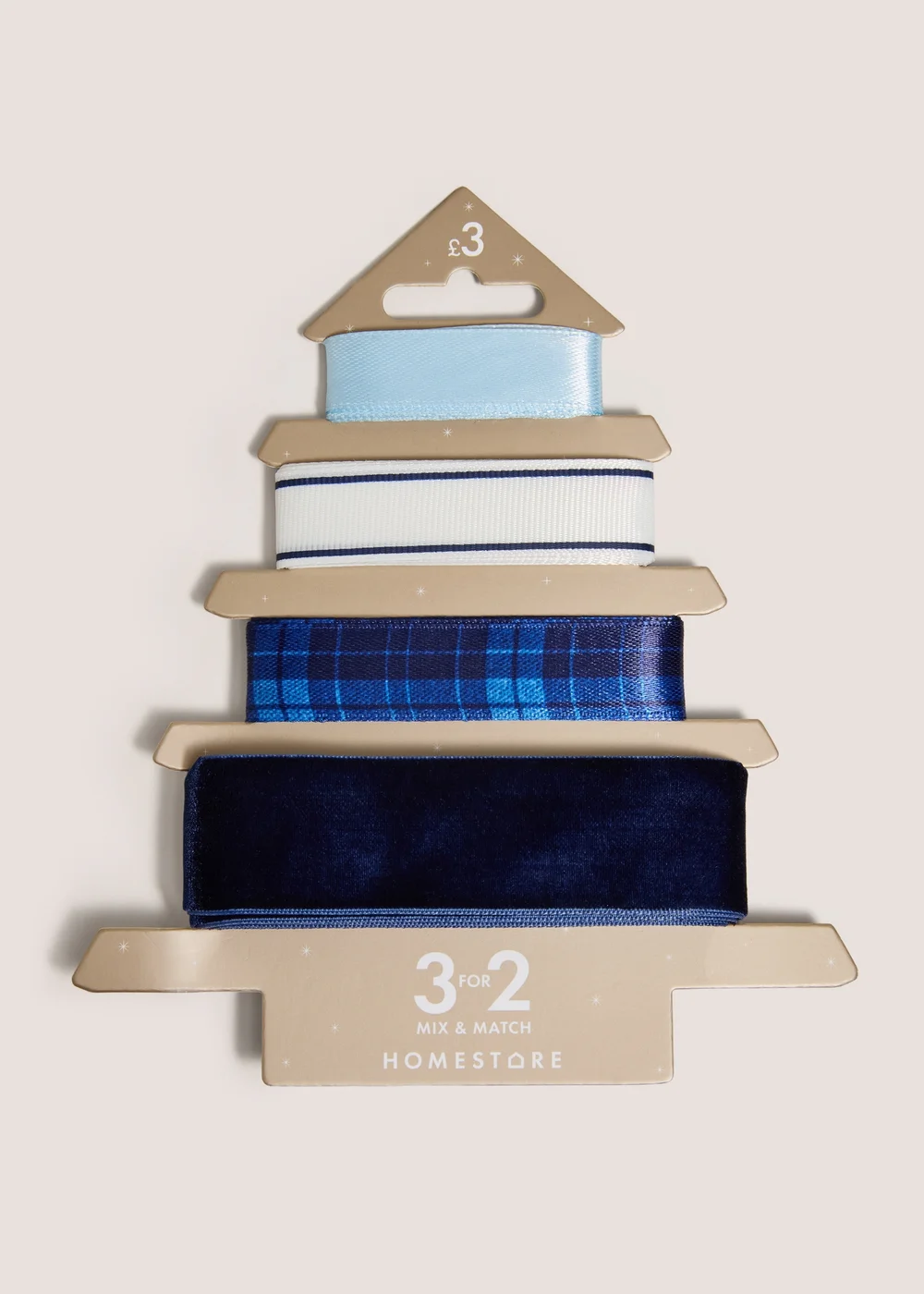 4 Pack Blue Ribbons Image 1