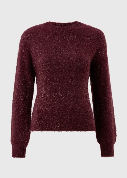 Wine Tinsel Jumper - XS Image 5