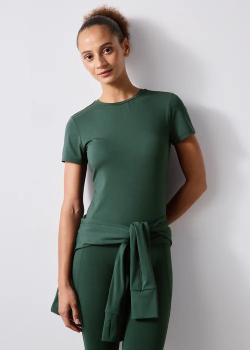 Souluxe Forest Green Fitted T-Shirt - 6 Image 4