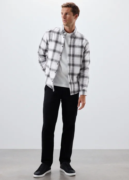 Ecru Checked Flannel - S Image 2