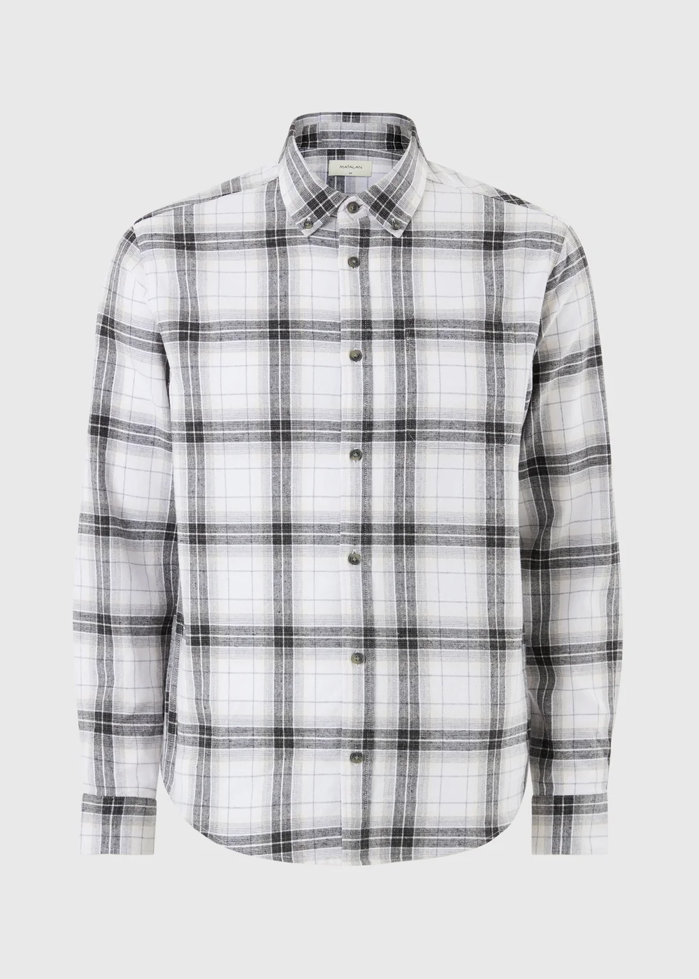 Ecru Checked Flannel - S Image 3