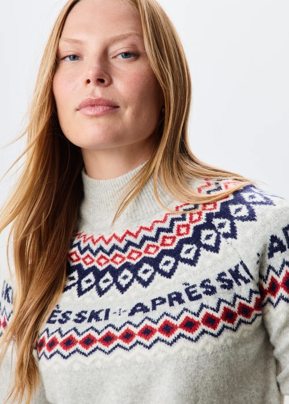 Grey Apres Ski Fairisle Jumper - XS Image 3