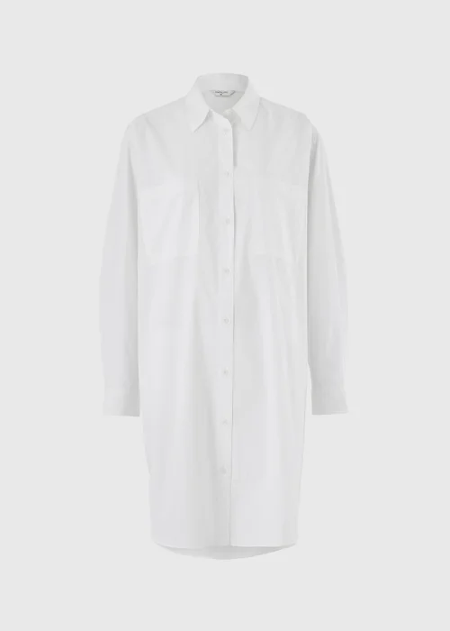 Tall White Mini Shirt Dress - 8 Image 4