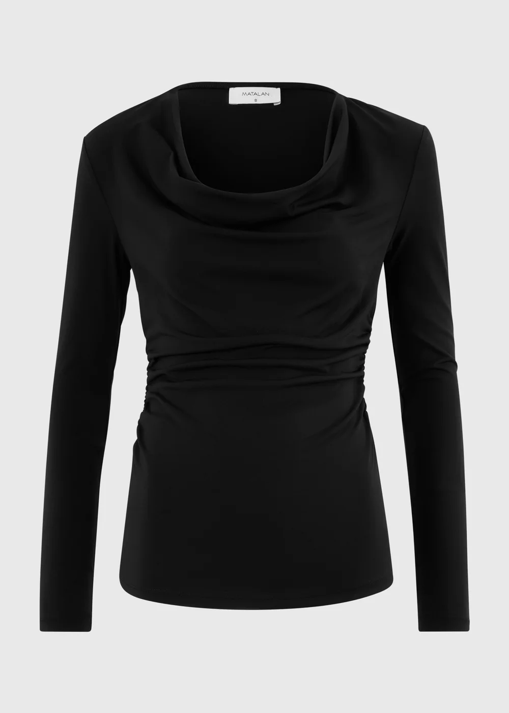 Black Cowl Neck Top - 8 Image 1