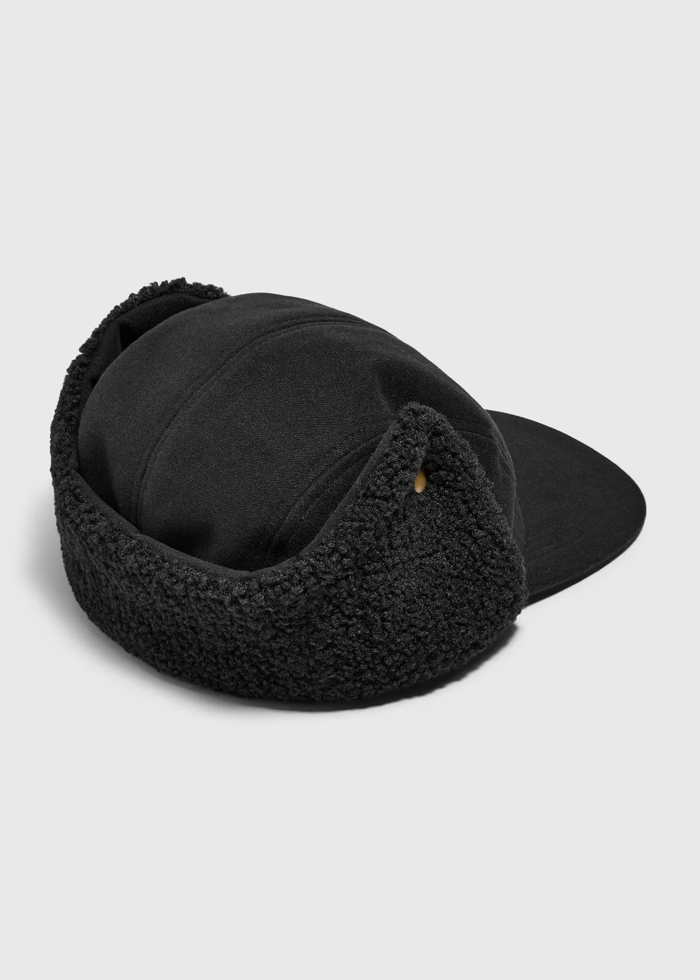 Black Trapper Hat - One Size Image 2