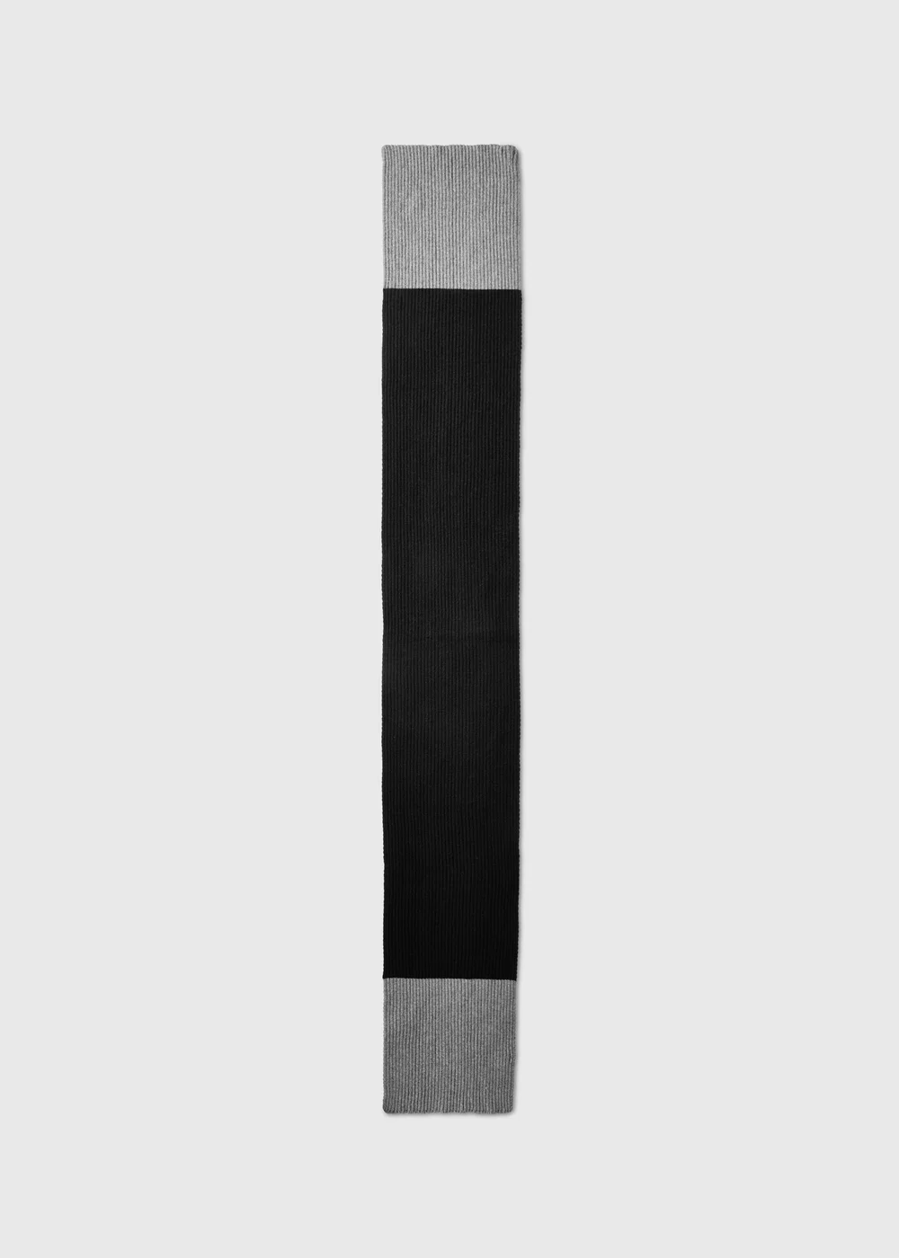 Black & Grey Reversible Scarf - One Size Image 2