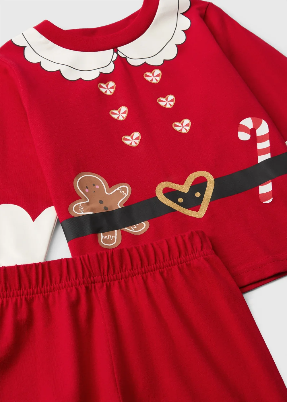Kids Red Mrs Clause Dress Up Pyjamas (1-7yrs) - 1-1.5 Yrs Image 2