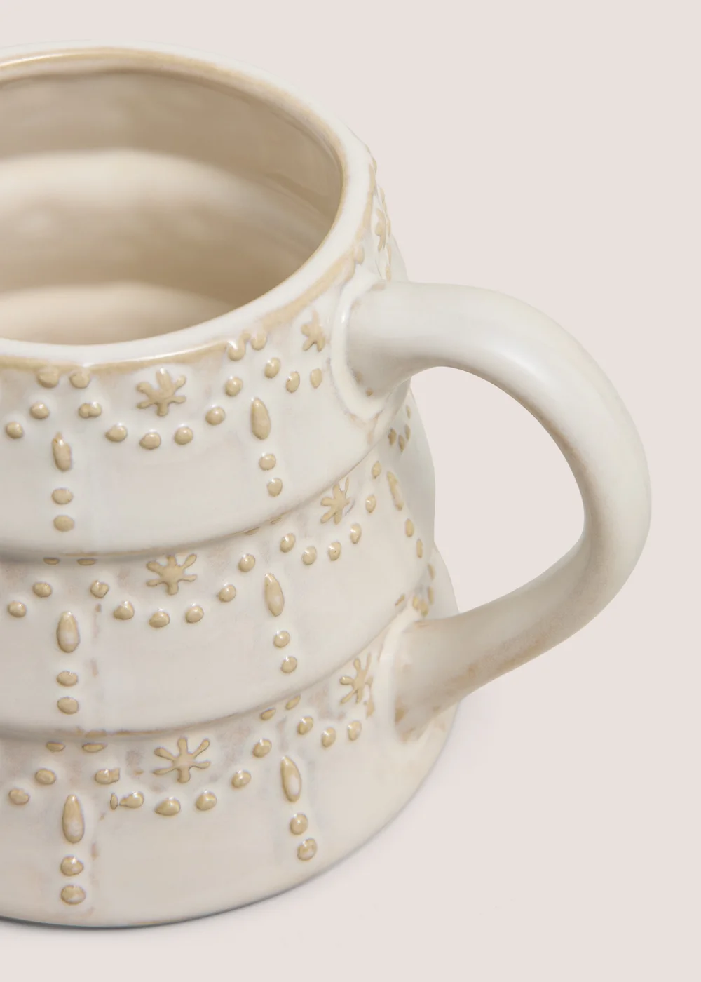 Cream Textured Christmas Tree Mug Image 2