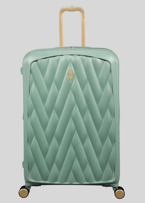 IT Luggage Green Crossbeam Hard Suitcase - Cabin Image 2