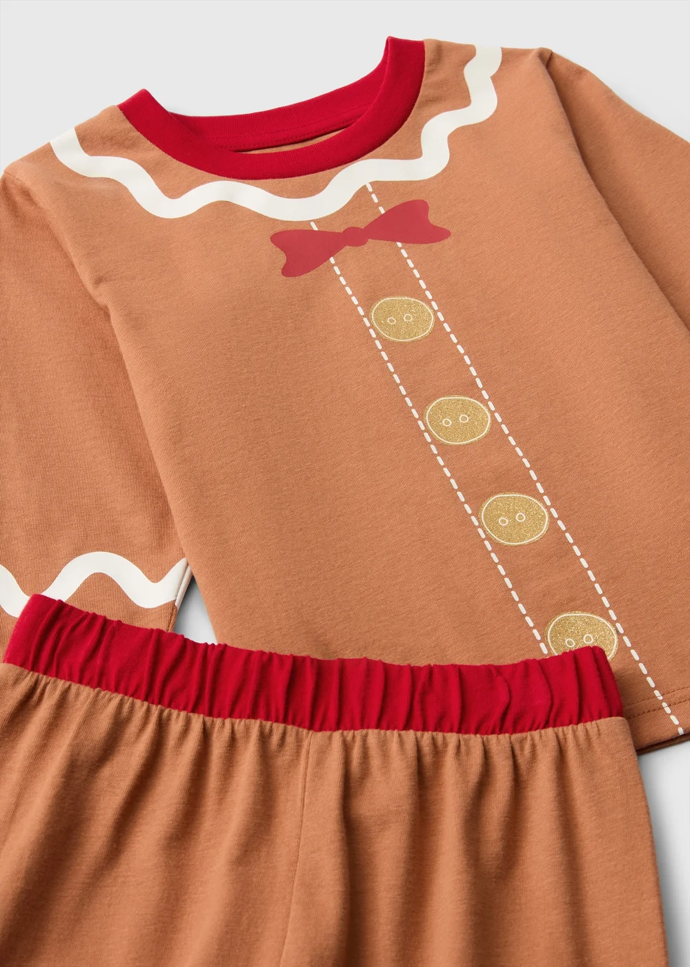 Boys Brown Gingerbread Pyjamas (1-7 yrs) - 1-1.5 Yrs Image 2