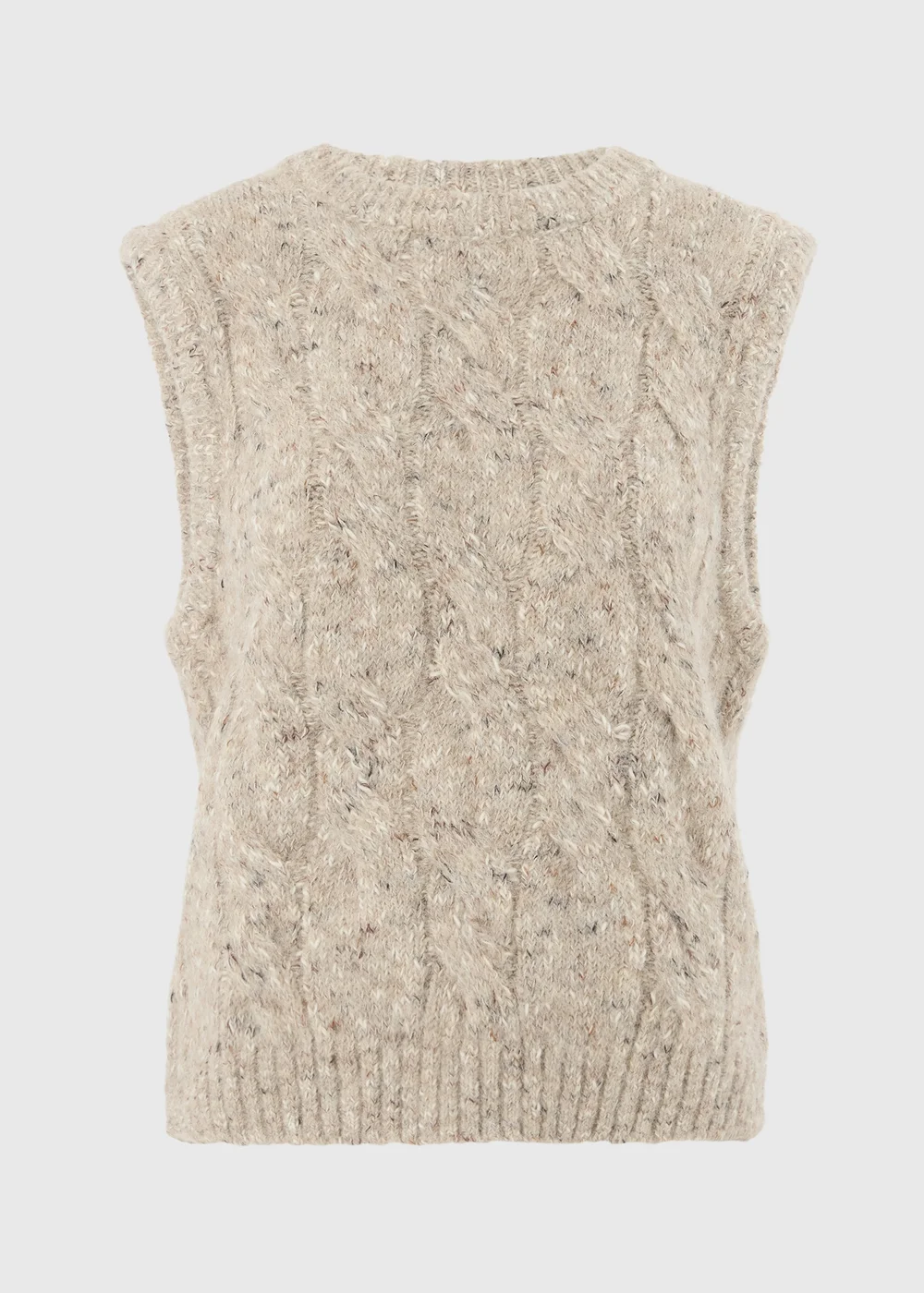 Camel Knitted Vest Top - XS Image 4