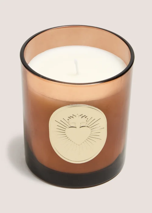Amber Heart Small Candle Image 1