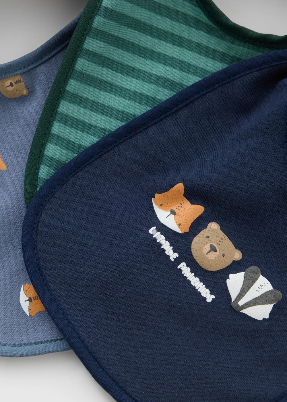 3 Pack Baby Animal Bibs - One Size Image 2