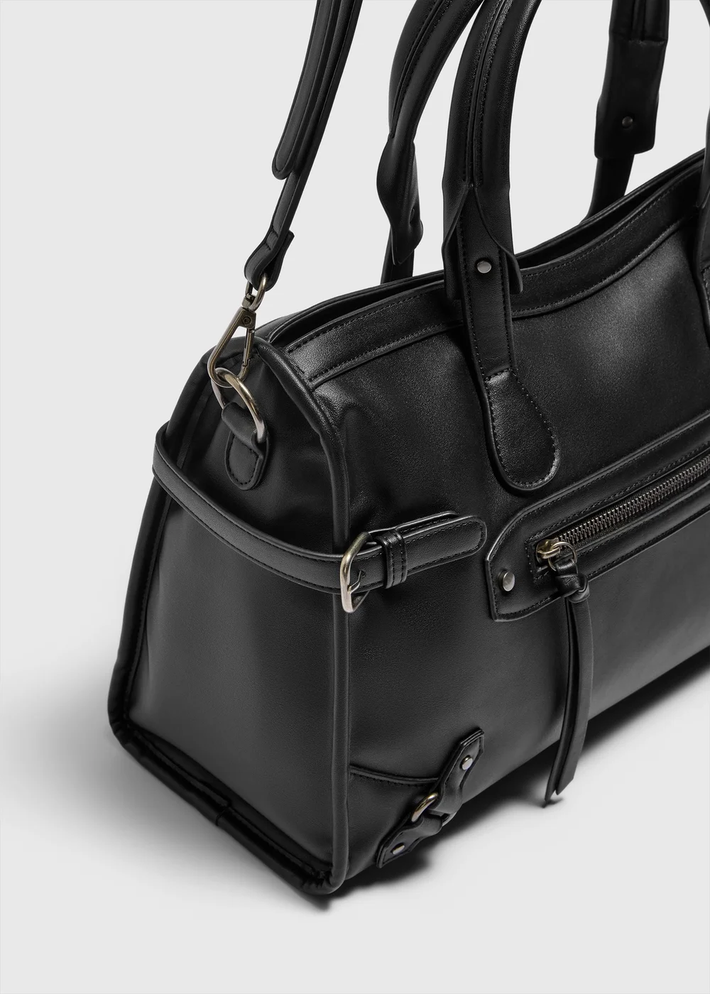 Black Large City Weekender Bag - One Size Image 2