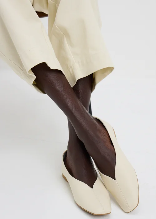 Cream Ballet Flats - 3 Image 1