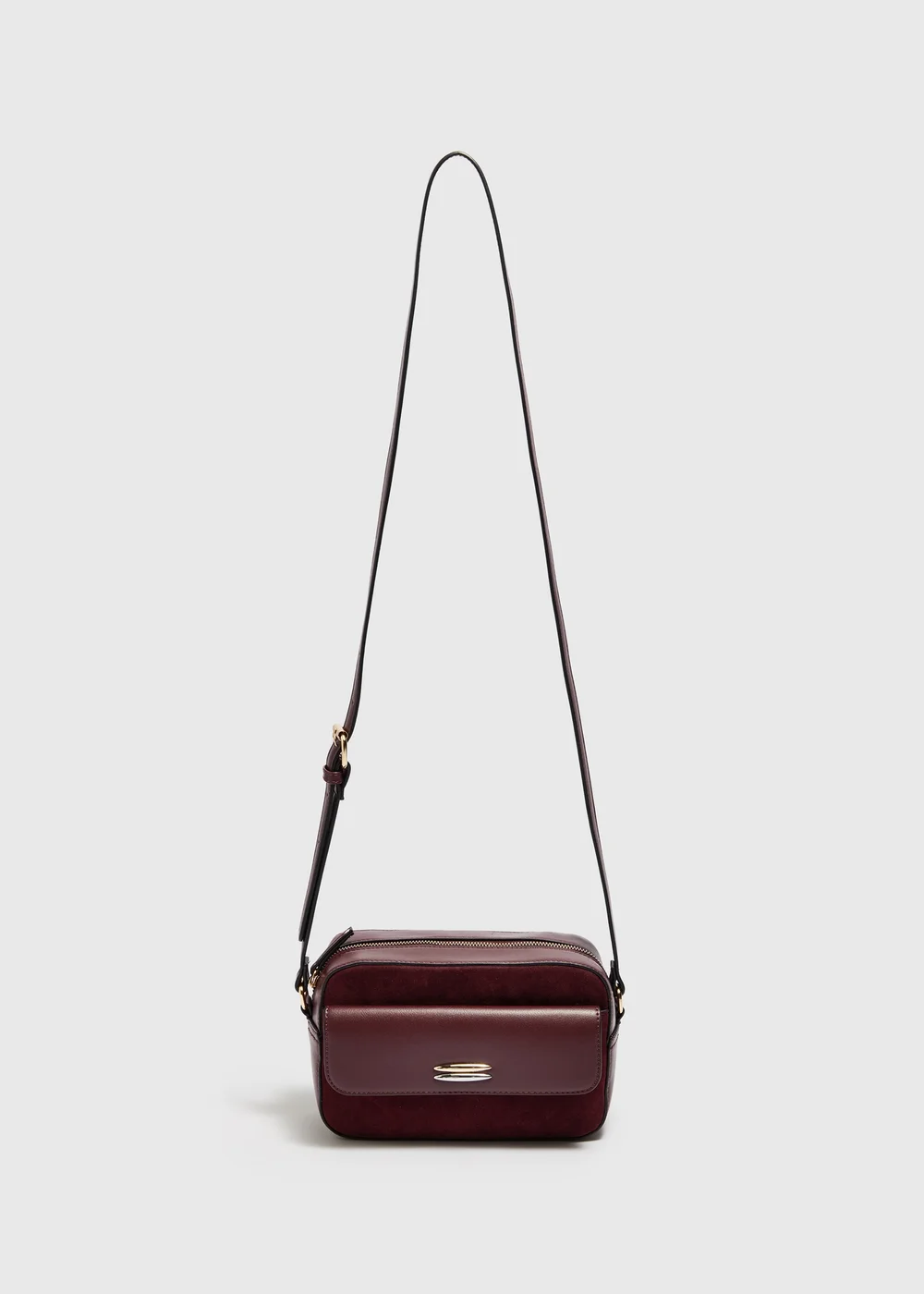 Burgundy Camera Bag - One Size Image 1