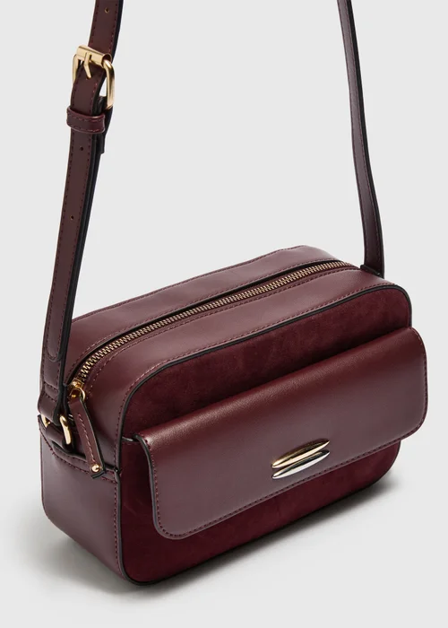 Burgundy Camera Bag - One Size Image 2