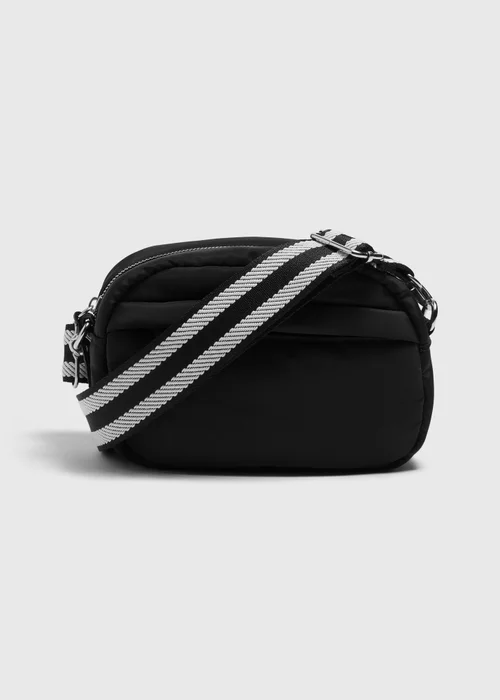 Black Nylon Camera Bag - One Size Image 1