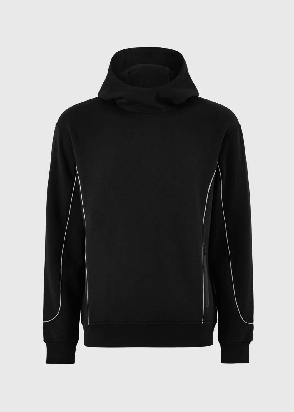 Souluxe Black Reflective Piping Hoody - XS Image 5