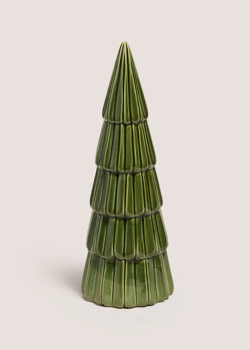 Green Ceramic Christmas Tree Decoration Image 1