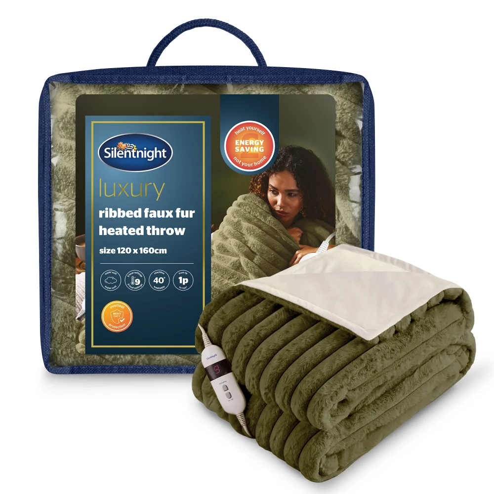 Silentnight Green Heated Electric Blanket Image 1