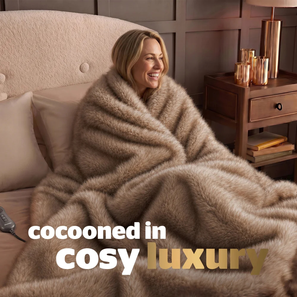 Silentnight Faux Fur Luxe Heated Blanket Image 2