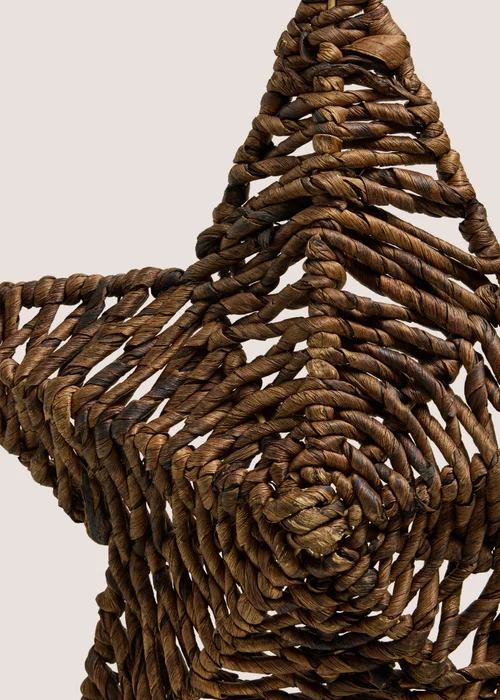 Chocolate Brown Woven Star Image 2