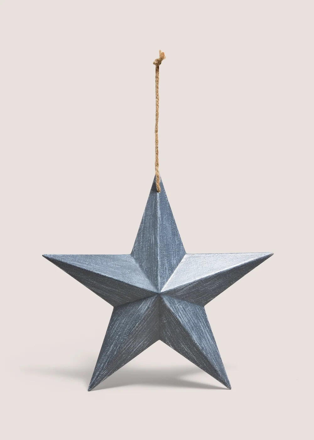 Small Grey Star Hanging Decoration Image 1