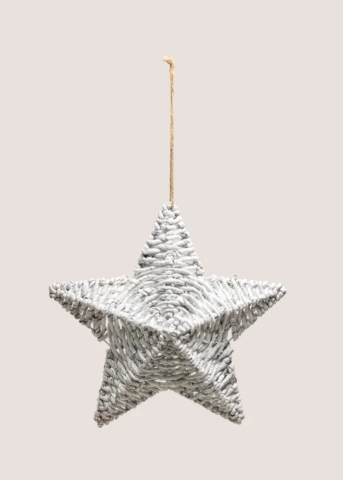 White Woven Star Image 1
