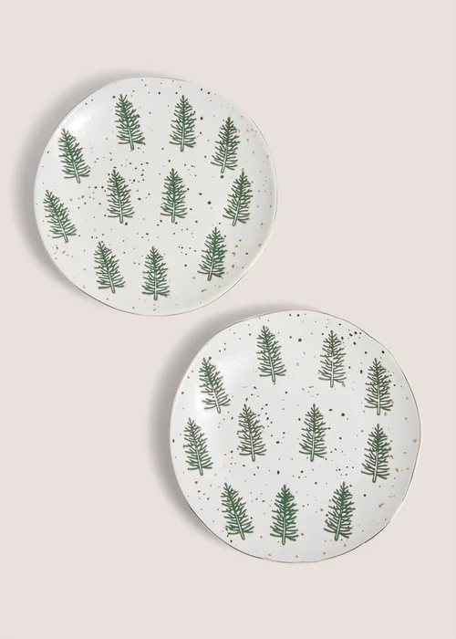 2 Pack Tree Side Plates Image 1