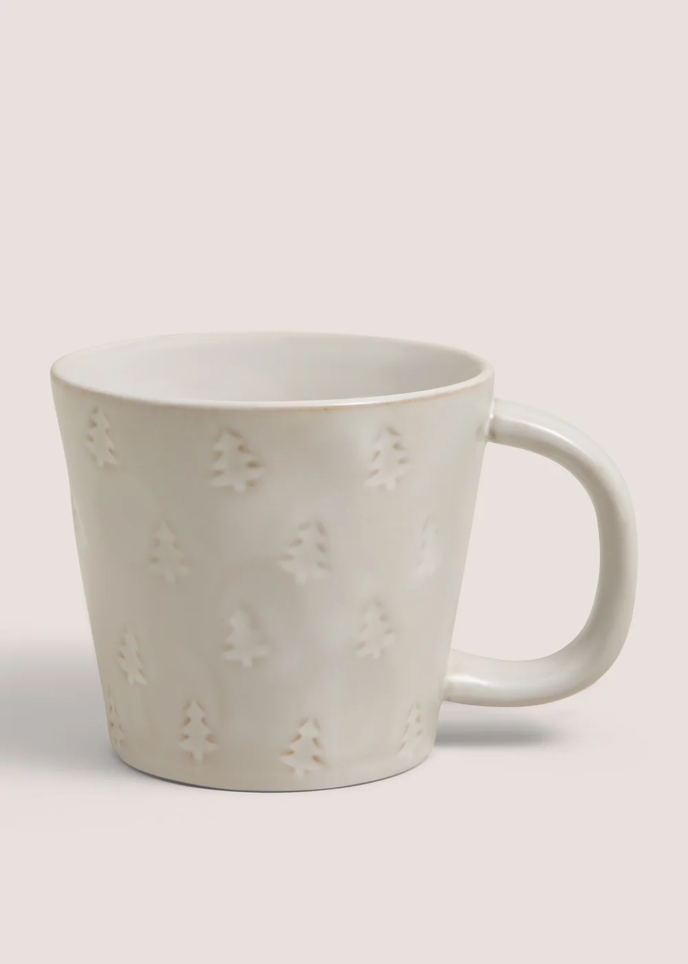 Cream Christmas Tree Mug Image 1