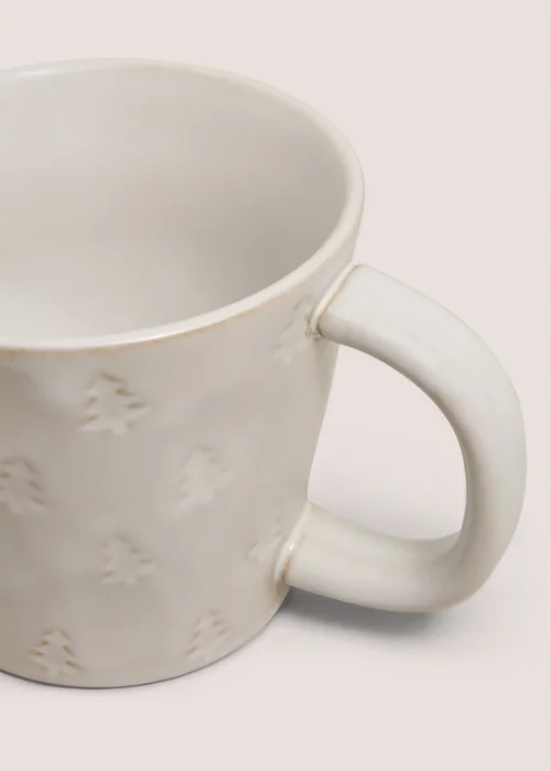 Cream Christmas Tree Mug Image 2