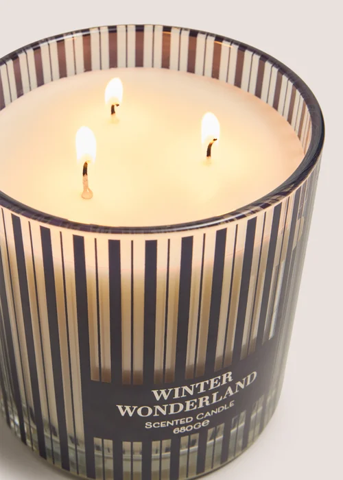 Navy Large Winter Wonderland Candle Image 2