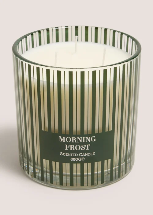 Green Large Christmas Candle Image 1