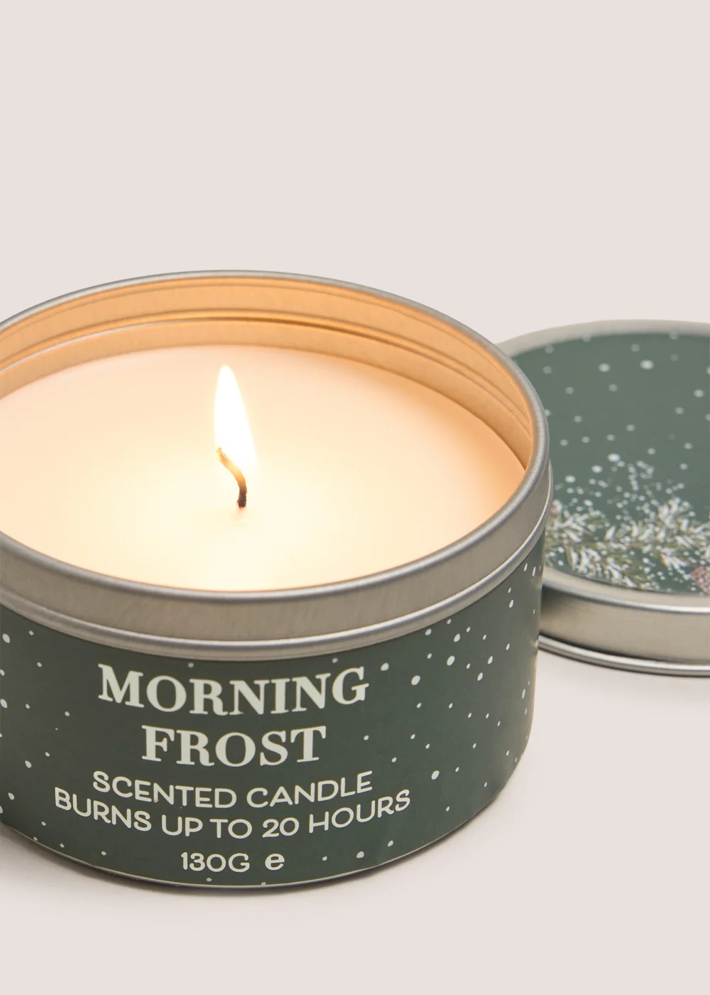 Green Morning Frost Scented Tin Candle Image 2