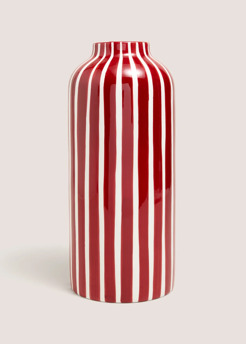 Red Striped Vase Image 1