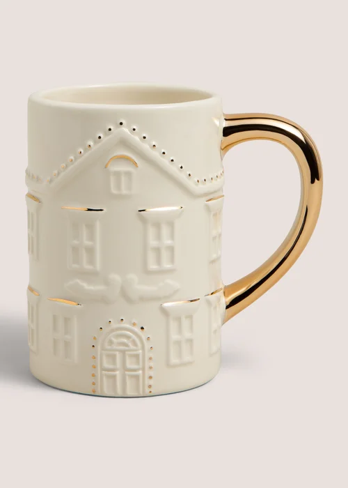 Christmas Gold House Mug Image 1