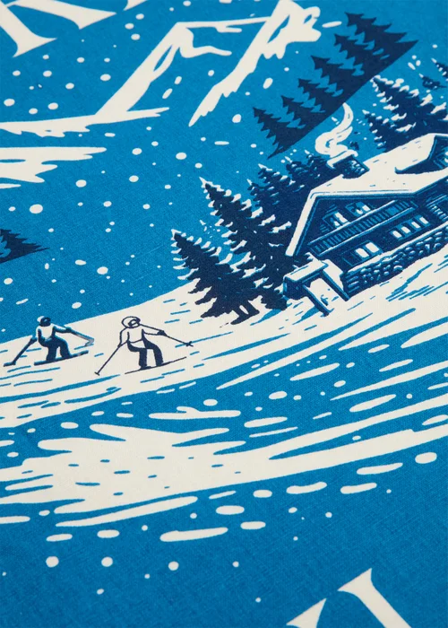 Blue Apres Ski Tea Towel Image 2